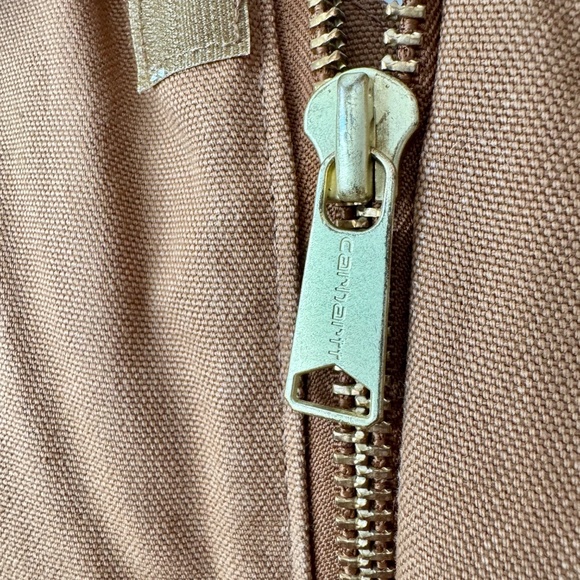 Carhartt Loose Fit Firm Duck Insulated Traditional Coat Brown Men's Size L - Picture 3 of 11